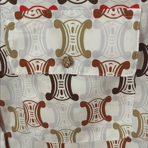 Designer inspired blouse size medium print - Picture 4 of 6